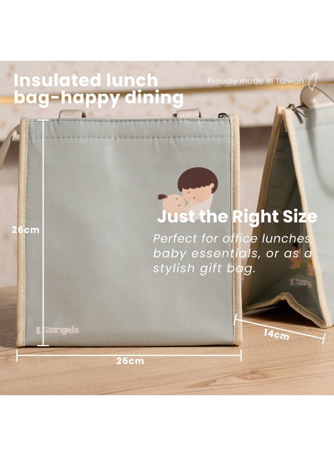 2angels Insulated Lunch Bag-Happy Dining - Image 2