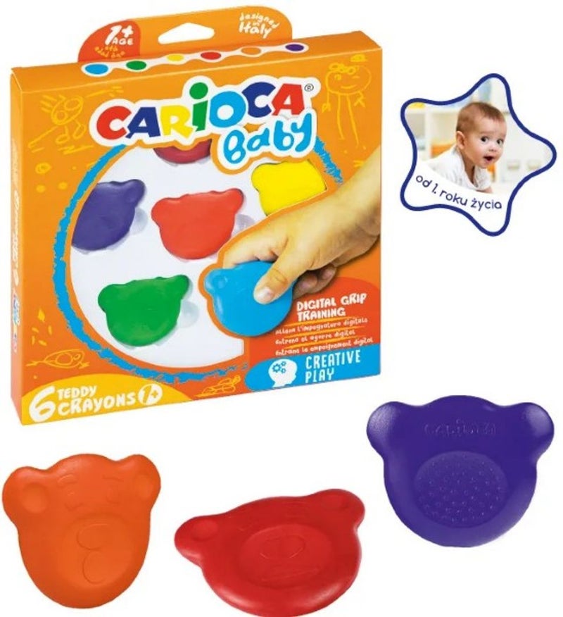 Carioca Baby Teddy Crayons Set 42956