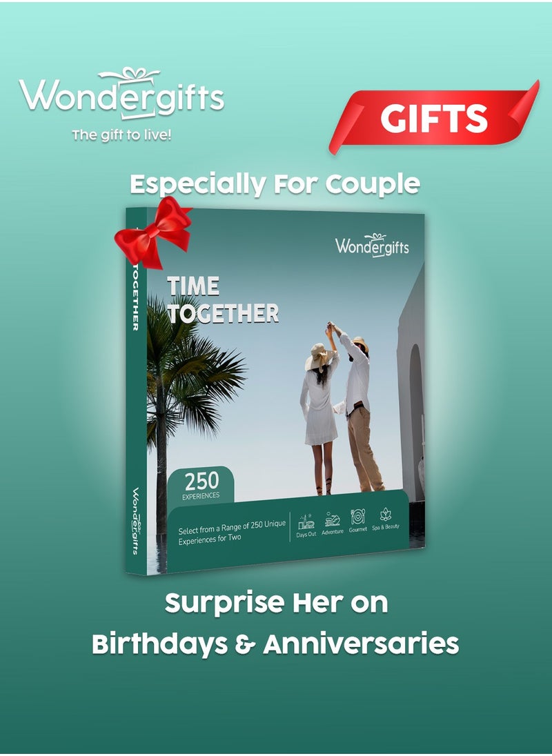 Wondergifts Time Together Gift Box | Choose from 250+ Couple Activities | Perfect Birthday Gift For Women | Gift For Her & Couple  - Image 1