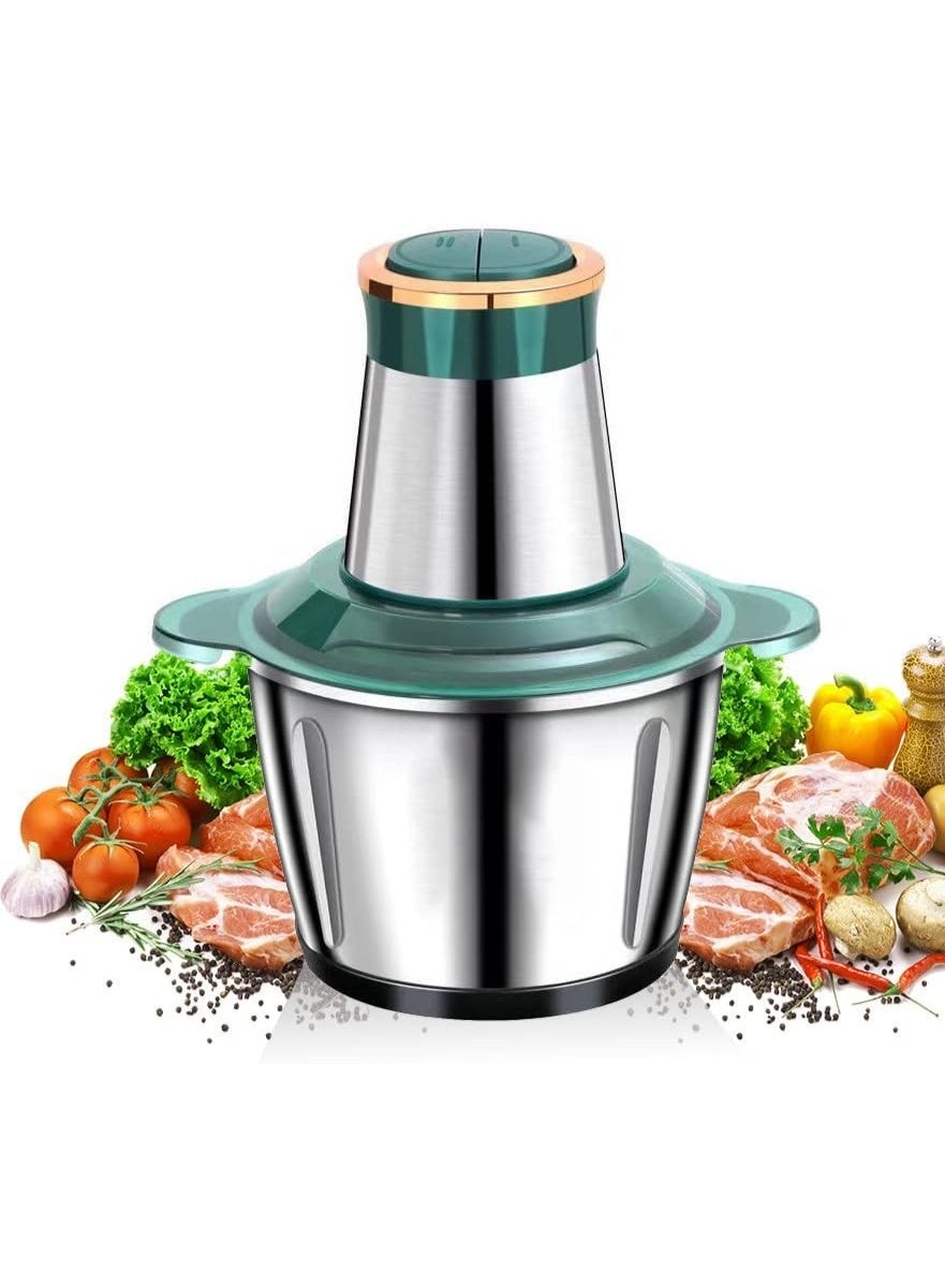 Olympia Electric Food Chopper 3.5L – Heavy Duty Stainless Steel Bowl with 6 Sharp Blades Upgrade your cooking experience with this high-performance electric chopper. Designed with a spacious 3.5-liter capacity, powerful motor, and durable stainless steel construction, it handles vegetables, meat, onions, and spices efficiently. Ideal for home cooks seeking convenience, speed, and reliable performance.