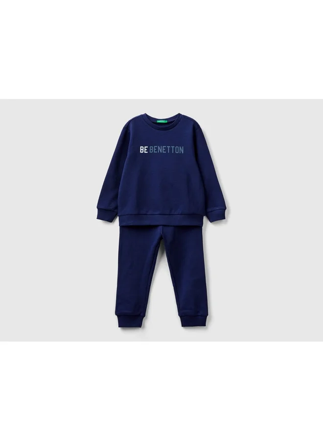 UNITED COLORS OF BENETTON Sweat Tracksuit With Logo