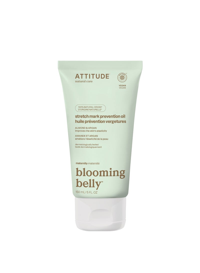 Attitude Blooming Belly Stretch Oil - Almond And Argan - Image 1