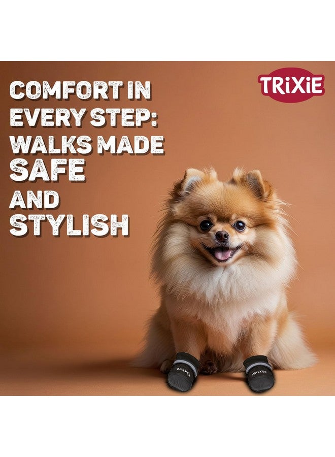 Trixie Walker Care Comfort Protective Boots for Dogs-Black XS- 1Pair (2 Boots) - Image 2