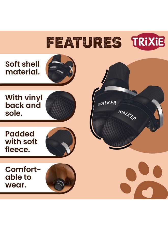 Trixie Walker Care Comfort Protective Boots for Dogs-Black XS- 1Pair (2 Boots) - Image 4