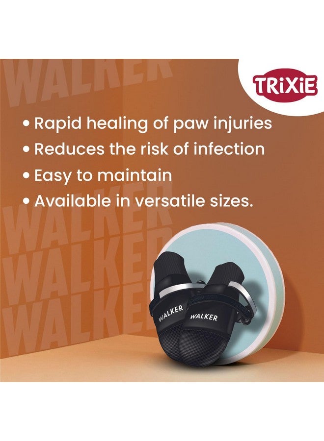 Trixie Walker Care Comfort Protective Boots for Dogs-Black XS- 1Pair (2 Boots) - Image 5