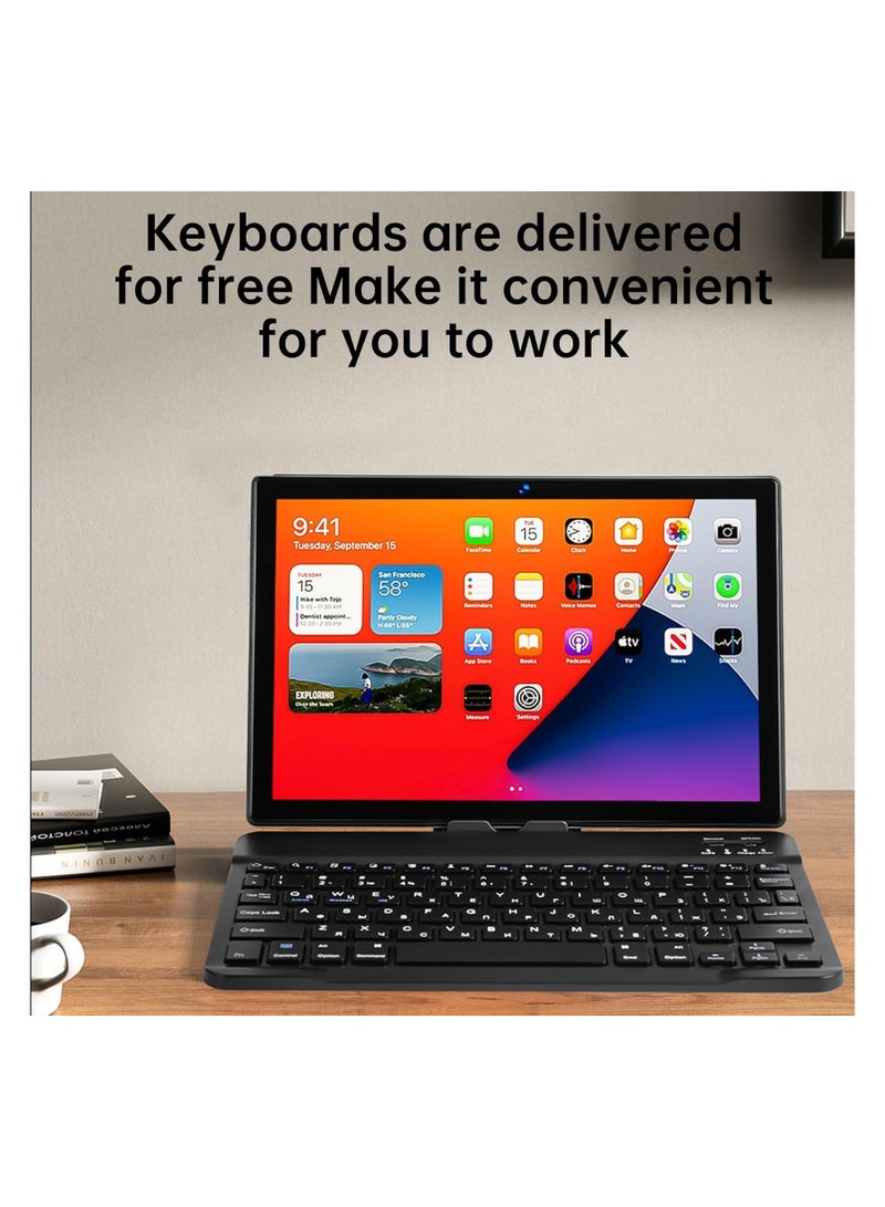 اكس برايم تابلت ذكي بشاشة عالية الدقة مقاس 10.1 بوصة، يعمل بنظام أندرويد 15، وذاكرة وصول عشوائي (RAM) سعة 16 جيجابايت، وذاكرة قراءة فقط (ROM) سعة 1 تيرابايت، وشريحتي اتصال، وشبكة واي فاي 5G، طراز S25 Ultra+ Tab، مع قلم لوحة مفاتيح وغطاء من السيليكون - وردي - Image 2