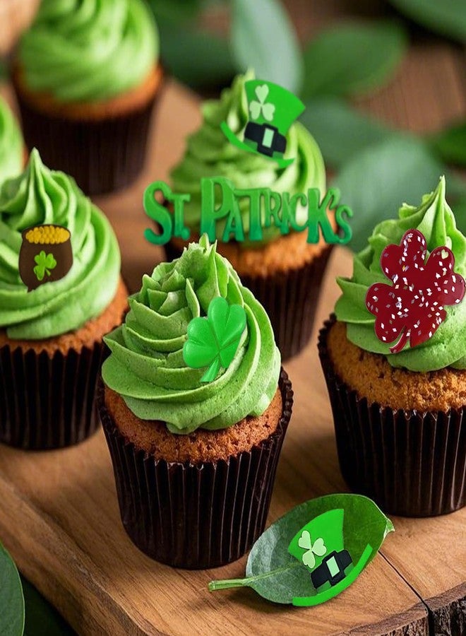 Xcake Lcook قوالب سيليكون لتزيين الكيك بمناسبة عيد القديس باتريك (6 قطع)، قوالب شوكولاتة على شكل نبتة البرسيم ذات الأربع أوراق، قوالب حلوى على شكل قبعة أيرلندية وزهرة زنبق الكالا لتزيين الكيك والكب كيك (راتنج). - Image 5