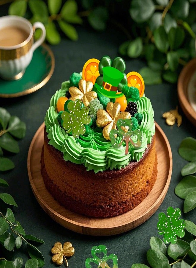 Xcake Lcook قوالب سيليكون لتزيين الكيك بمناسبة عيد القديس باتريك (6 قطع)، قوالب شوكولاتة على شكل نبتة البرسيم ذات الأربع أوراق، قوالب حلوى على شكل قبعة أيرلندية وزهرة زنبق الكالا لتزيين الكيك والكب كيك (راتنج). - Image 4