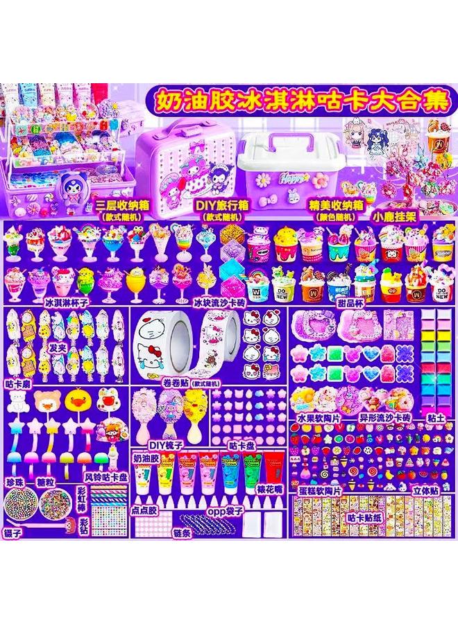 Bluejw Children's Puzzle Cream Gel Goka Sticker Full Set Gift Box DIY Hand Account Toy Sticker Material Bag Handmade - Image 4