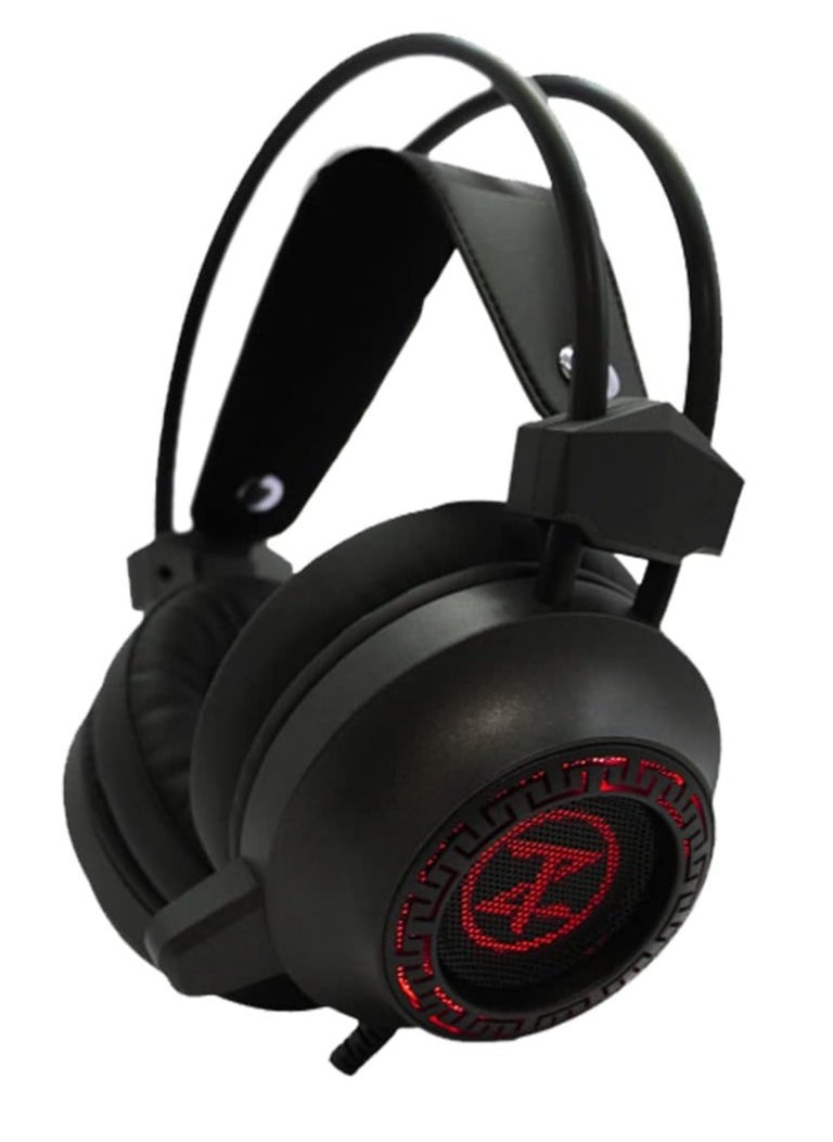 Techno Zone Technozone USB Over-Ear Headphones, Black - K38 with Technozone V64 RGB Gaming Mouse, 10,000 DPI Optical Sensor with Software, 8 Programmable Buttons, 5 Backlight Modes, Driver Supports Button Adjustment, Wired  - Image 2