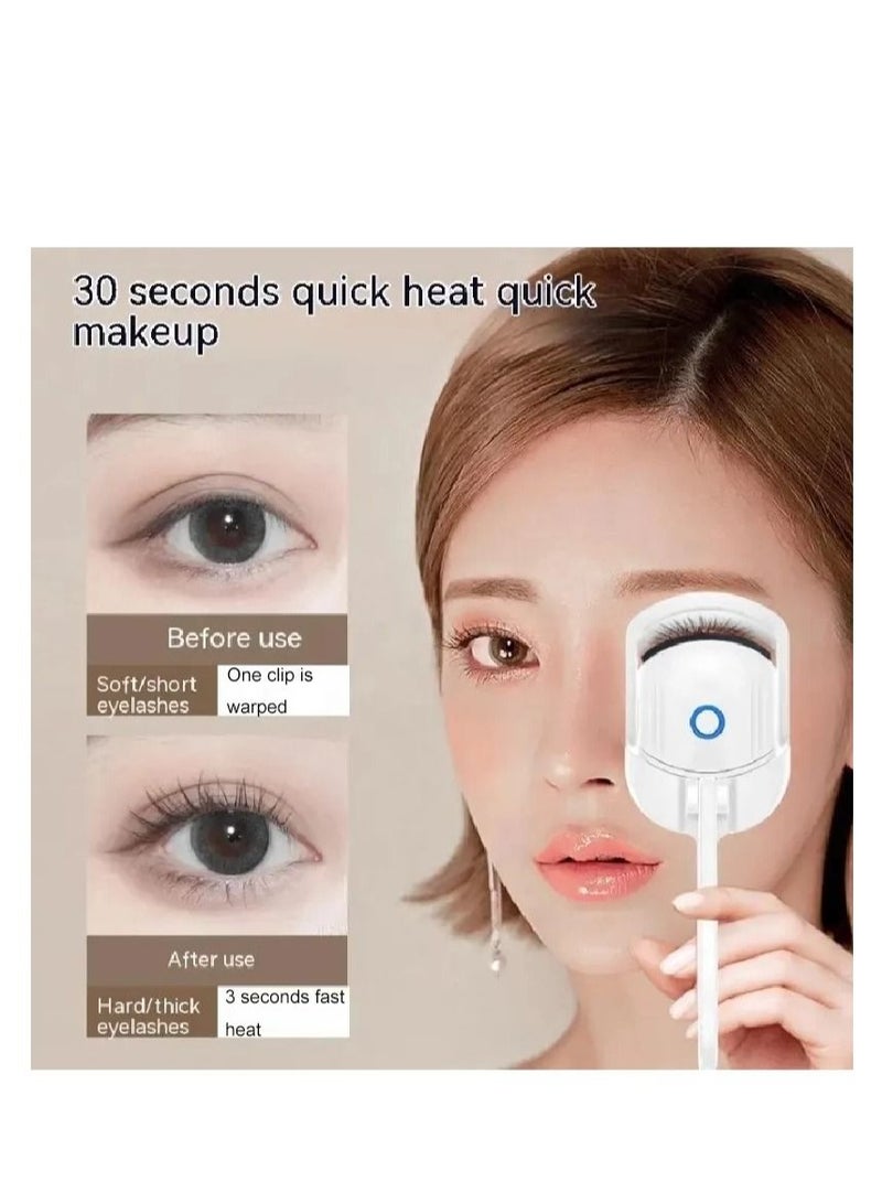 Loquat USB Rechargeable Electric Eyelash Curlers with Quick Heating at 2 Temperature Levels for Long-Lasting Curling Effect - Image 4