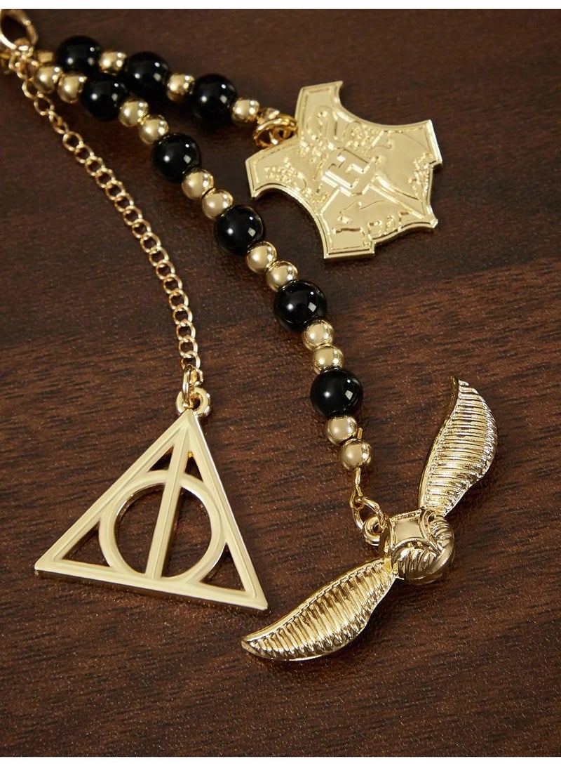 Harry Potter Inspired Keychain Made of Durable Metal and High-Quality Beads, Can Be Used as a Keychain, Bag Charm, or Phone Decoration Chain - Image 3