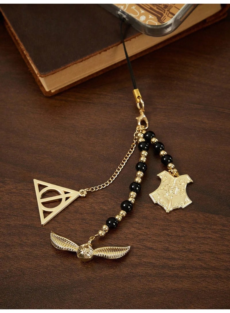 Harry Potter Inspired Keychain Made of Durable Metal and High-Quality Beads, Can Be Used as a Keychain, Bag Charm, or Phone Decoration Chain - Image 5