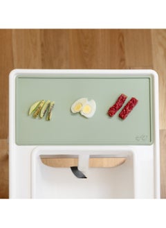 ezpz ezpz Tiny Placemat - 6 Months+ (Sage) - Non-Slip, 100% Silicone Placemat for Toddlers and Babies - Fits on Most Highchair Trays - Rolls-Up - Dishwasher Safe  - Image 3