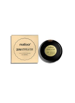 maliao Oil Control 2 In 1 Prime & Fine Matte Pressed Powder Compact Velvety Natural Look Soft Focus Effect Undetectable Finish 20G  - Image 2