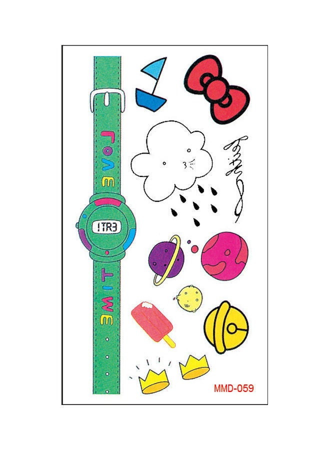 NIBEMINENT Waterproof Fashionable Temporary Tattoo Sticker Multicolour - Image 1