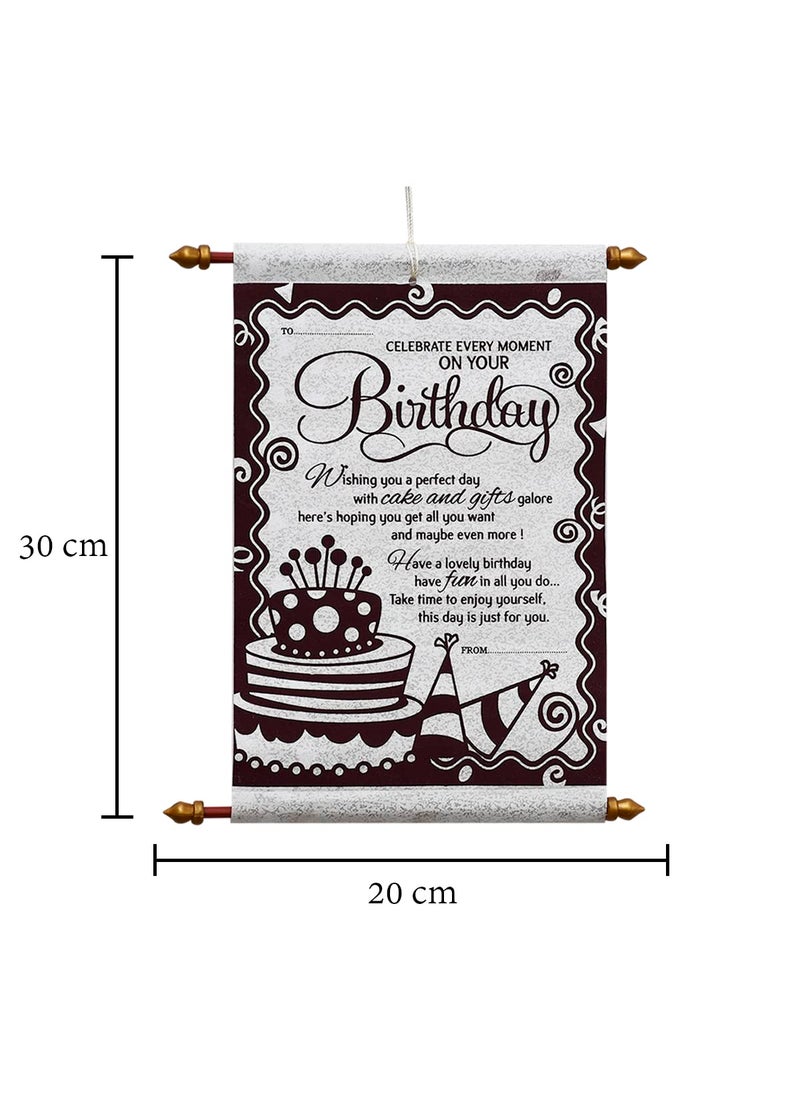 Saugat Traders Saugat Traders Happy Birthday Gift - Birthday Scroll Card & Teddy Bear - Gift for Wife, Girlfriend, Sister, Best Friend, Daughter  - Image 3