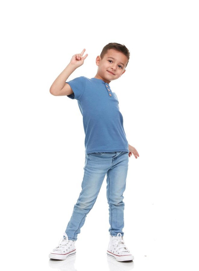 Cudlie 5-Pack Toddler/Baby Boy Short Sleeve Shirts - Premium Quality T-Shirt Tops for Lightweight Comfort and Style.Multipack Infants and Childrens Essentials. - Image 4