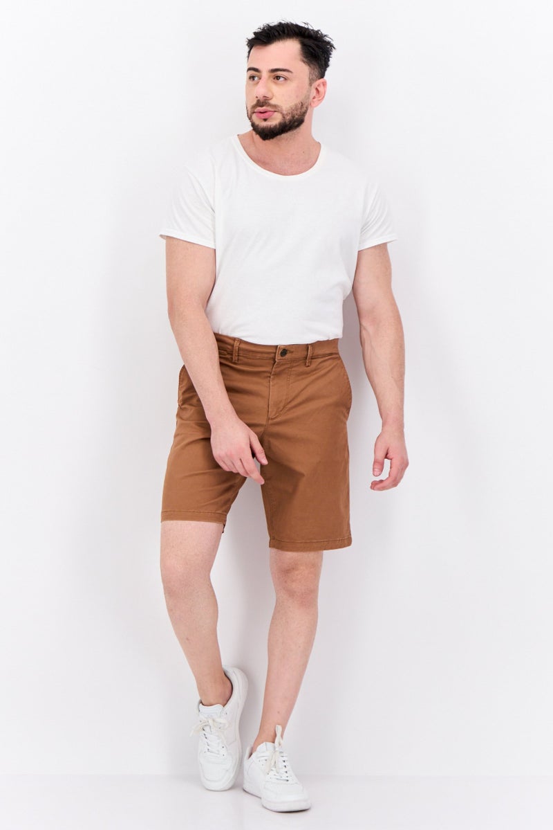 GAP Men 10 Inseam Basic Shorts, Brown  - Image 4