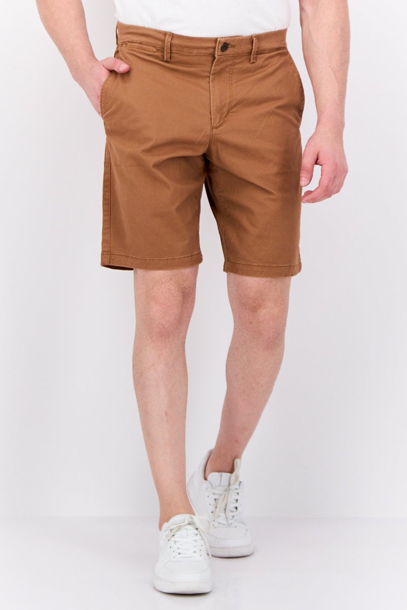 GAP Men 10 Inseam Basic Shorts, Brown  - Image 1