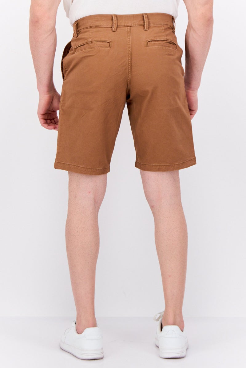 GAP Men 10 Inseam Basic Shorts, Brown  - Image 3