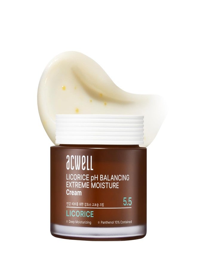 ACWELL Licorice pH Balancing Extreme Moisture Cream – Optimal Skin Repair for Sensitive Skin, Hydrating Face Cream with Panthenol and Ceramide Capsules, 1.86 oz. - Image 1