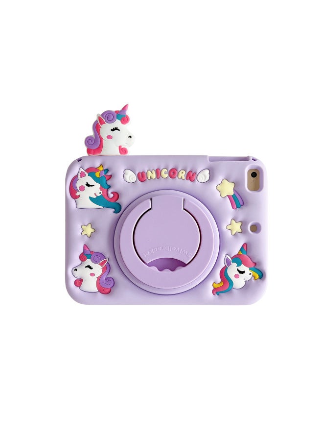 Manufacturer 60 Models Suitable For Ipad Stitch Protective Cover Samsung A9 One-man Horse Red Rice SE Flat Cover-Color:Unicorn Purple Single Shell-Applicable Models:Universal For Huawei Matepad11.5/air11.5/soft Light Version - Image 1