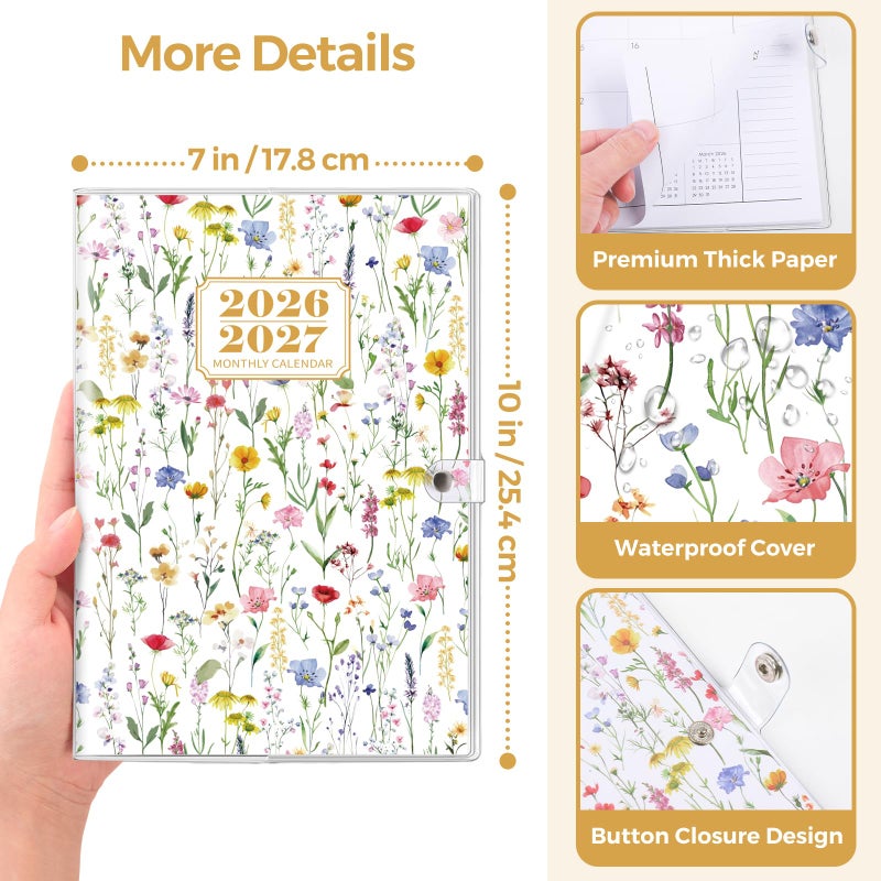 SKYDUE B5 Monthly Planner 2026-2027, 2 Year Calendar Planner from January 2026 to December 2027, 7"x 10" Organizational Planner for Office, School & Personal Use - Image 4