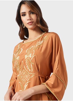 Coco Desert Embroidered Abaya  - Image 3