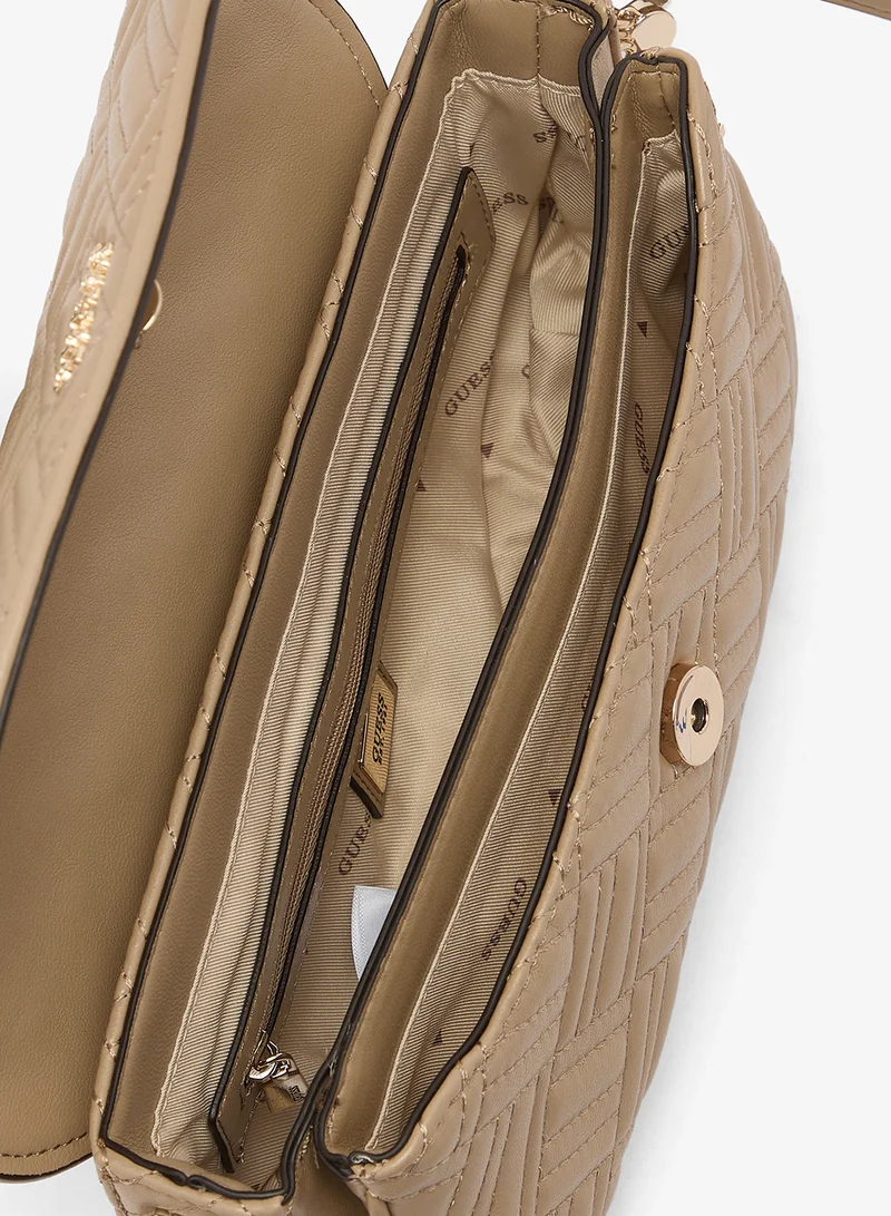 Guess  Sally Convertible Flap Over Crossbody Bag for Women | Best Price UAE