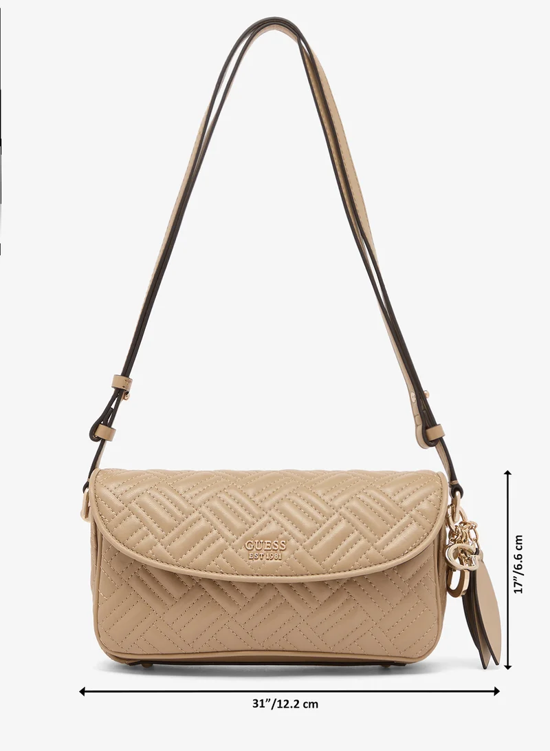 Guess  Sally Convertible Flap Over Crossbody Bag for Women | Best Price UAE