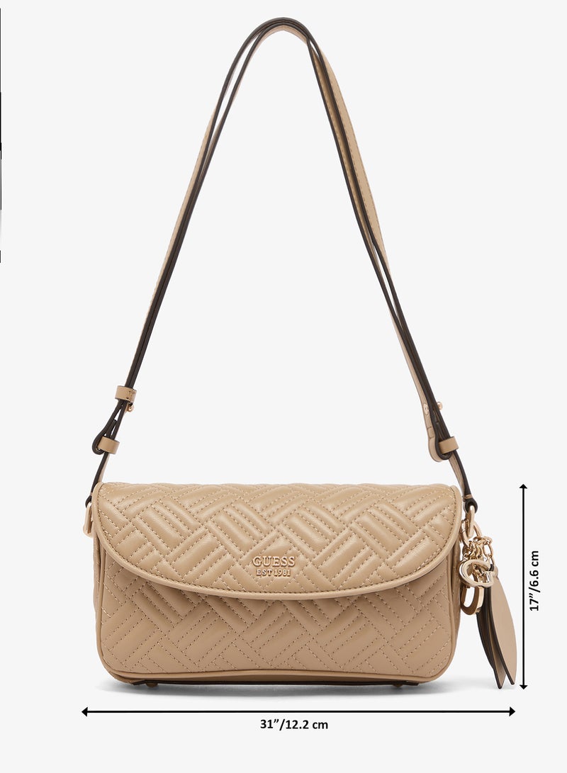 GUESS Sally Convertible Flap Over Crossbody Bag - Image 5
