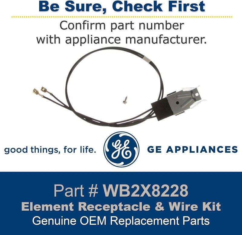 GE WB2X8228 nuine OEM Element Receptacle and Wire Kit for Electric Rans - Image 3