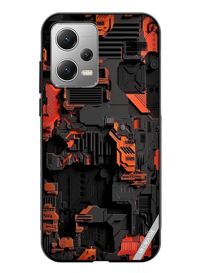 VR CREATIVE Protective Case Cover For Xiaomi Redmi Note 12 Circuit Design Multicolour - Image 1