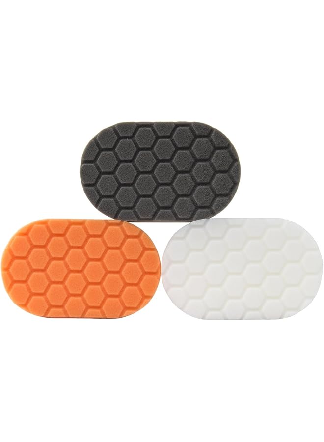 Generic Hex-Logic Hand Polishing Applicator Pads (3) Pieces 3 X 6 X 1 Inch (Bufx_204)  - Image 1
