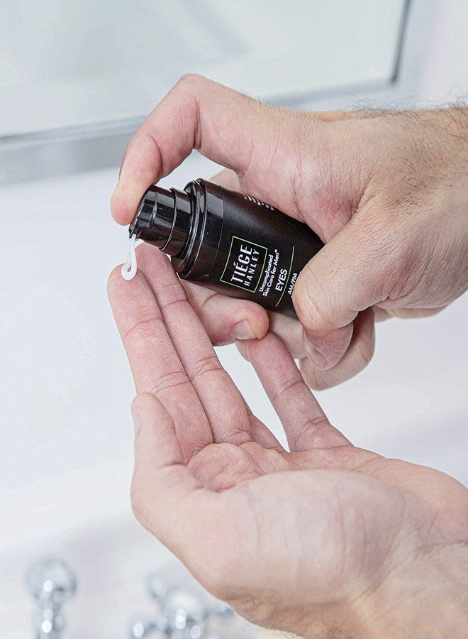 Tiege Hanley Morning and Night Facial Firming Serum (SUPER SERUM) and Eye Cream (EYES) for Men | Anti-Aging Pack | Sodium Hyaluronate and Retinyl Palmitate for Tighter, Smoother Skin | Caffeine to Fight Dark Circles | 0.5 ounces each - Image 4