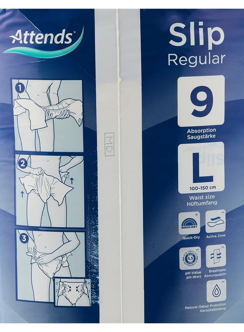أتيندز حفاضات للكبار من أنتيندز سليب، مقاس عادي 9، مقاس كبير 28، لعلاج سلس البول - Image 2