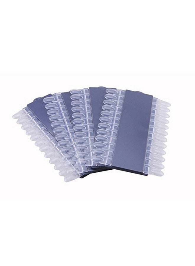 Pack Of 4 Gogoonly 24 Clear Tips Reusable Nail Art Display Chart Acrylic False Tips Practice Tool 96 Tips In Total Bh000450