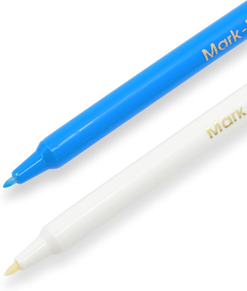 Dritz 710 Mark-B-Gone Marking Pen Combo Pack, Blue & White - Image 1