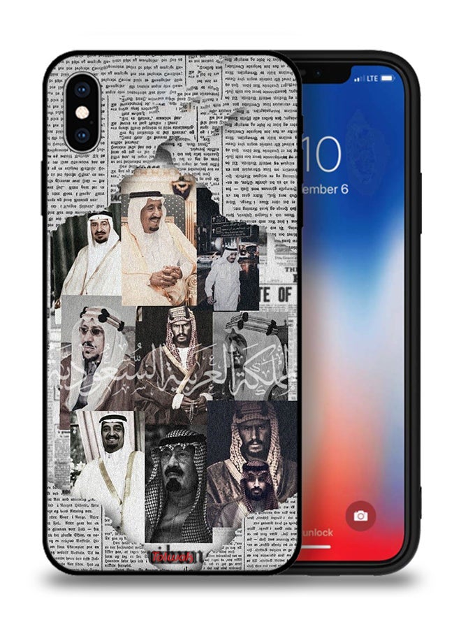 Tolwak Apple iPhone XS Protective Case Saudi Kings In News Paper - Image 1