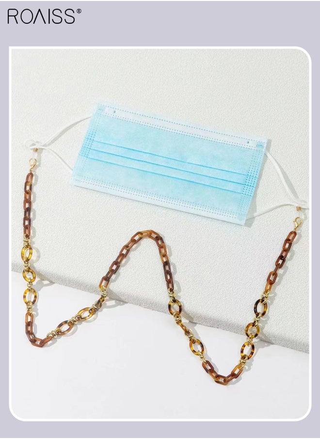 roaiss 3Pcs Acrylic Glasses Chains for Women, Eyewear Strap Holders Hanging Neck Rope Windproof Mask Lanyard Eyeglasses Accessory, 75cm  - Image 5