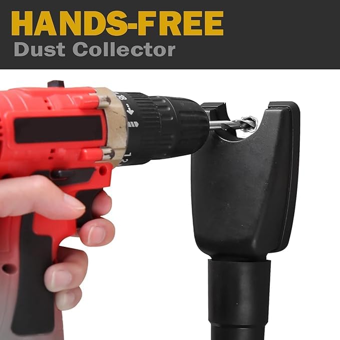 GNOLY GNOLY Dust Extraction Tool Vacuum Attachment Dust Collector Cleaner Quick Remove Woodworking Dust Debris from Drill Hole 1Pcs - Image 3
