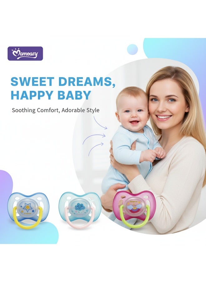 Momeasy لهاية فسيولوجية – عبوة من 2 قطعة بألوان متنوعة - Image 2