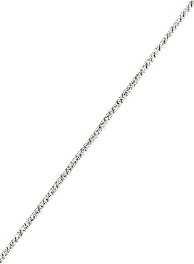 Estele Rhodium plated drop pendant with big fancy Austrian Crystal for women - Image 2