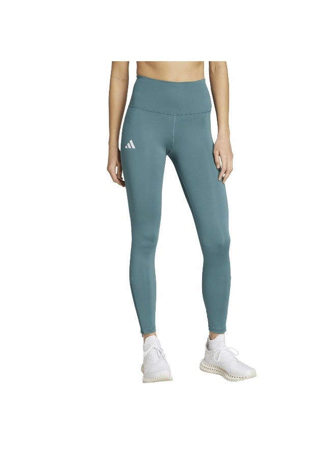 Adidas Adizero E 1/1 L Green Running Tights For Women 2XS  - Image 4