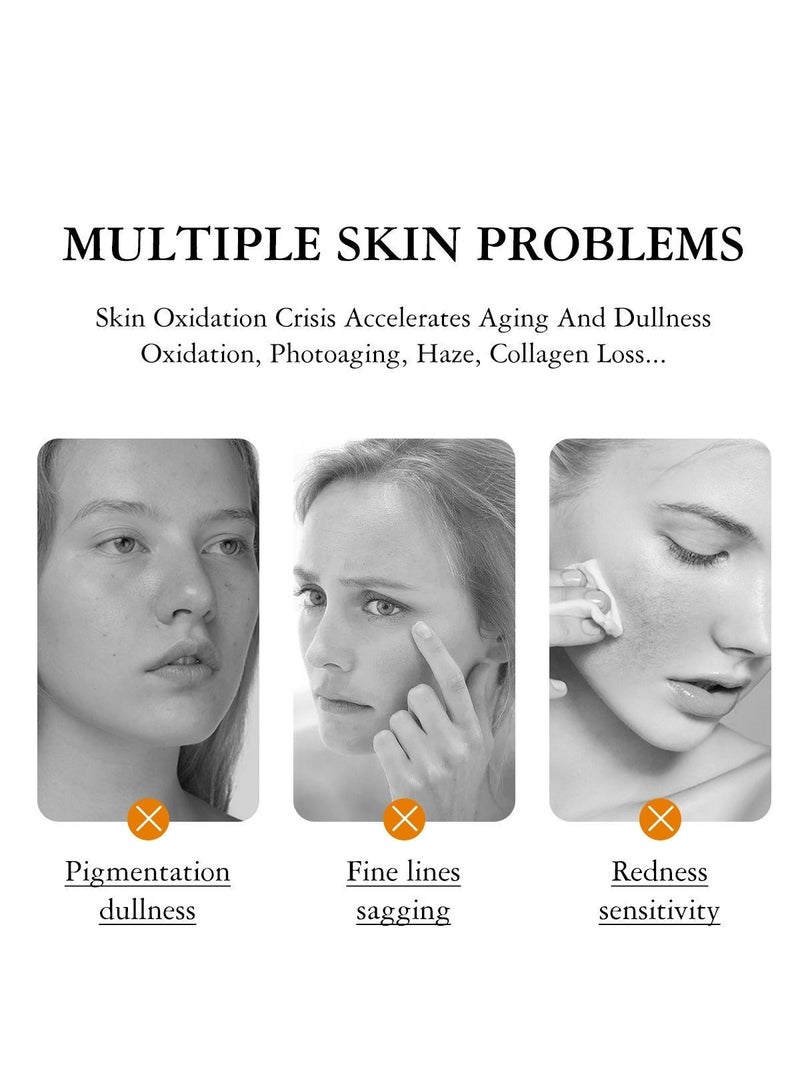 MOOYAM Vitamin C Serum for Face with Hyaluronic Acid Retinol and Salicylic Acid Anti Aging Facial Serum for Wrinkles Dark Spots and Brightening Improves Skin Tone and Texture 30ml - Image 5