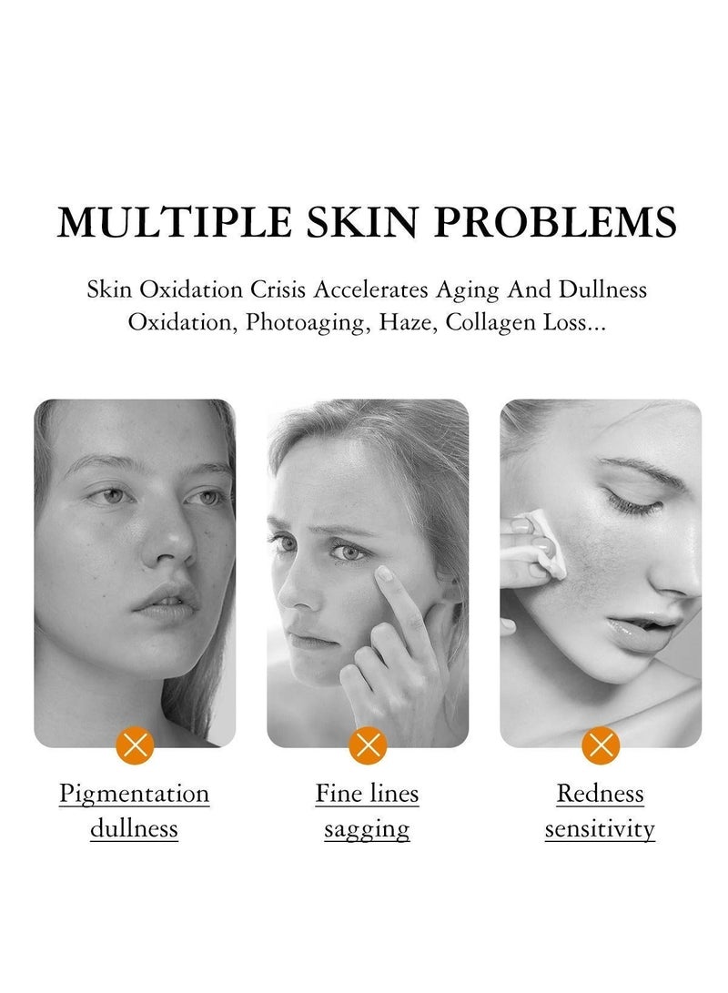 MOOYAM Vitamin C Serum for Face with Hyaluronic Acid Retinol and Salicylic Acid Anti Aging Facial Serum for Wrinkles Dark Spots and Brightening Improves Skin Tone and Texture 30ml - Image 4