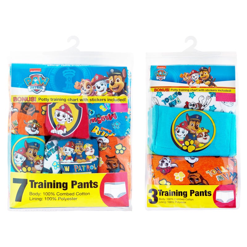 Paw Patrol Boys Toddler Potty Training Pant and Starter Kit with Stickers and Tracking Chart in Sizes 18M, 2T, 3T, 4T, 10-Pack Training Pant, 3T - Image 3