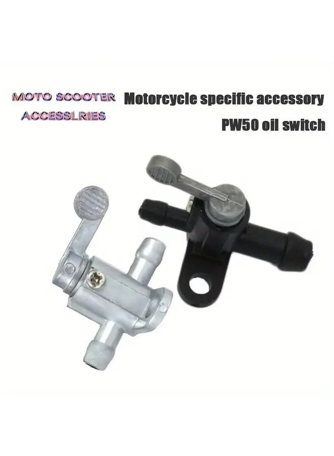 PW50 Silvery Oil Switch 8mm Inline Fuel Valve Tank Tap Filter Petcock For Dirt Bike ATV - Image 2