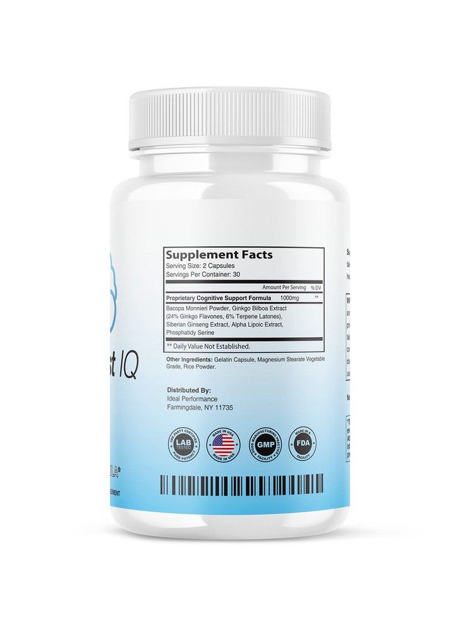 IDEAL PERFORMANCE Neuro Boost IQ Supplement Brain Pills Mind Ben Carson Neurobooster Neuroboostiq (60 Capsules) - Image 2